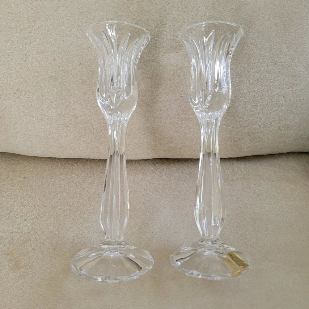 Gorham Crystal Candle Holder ( 2 pc)